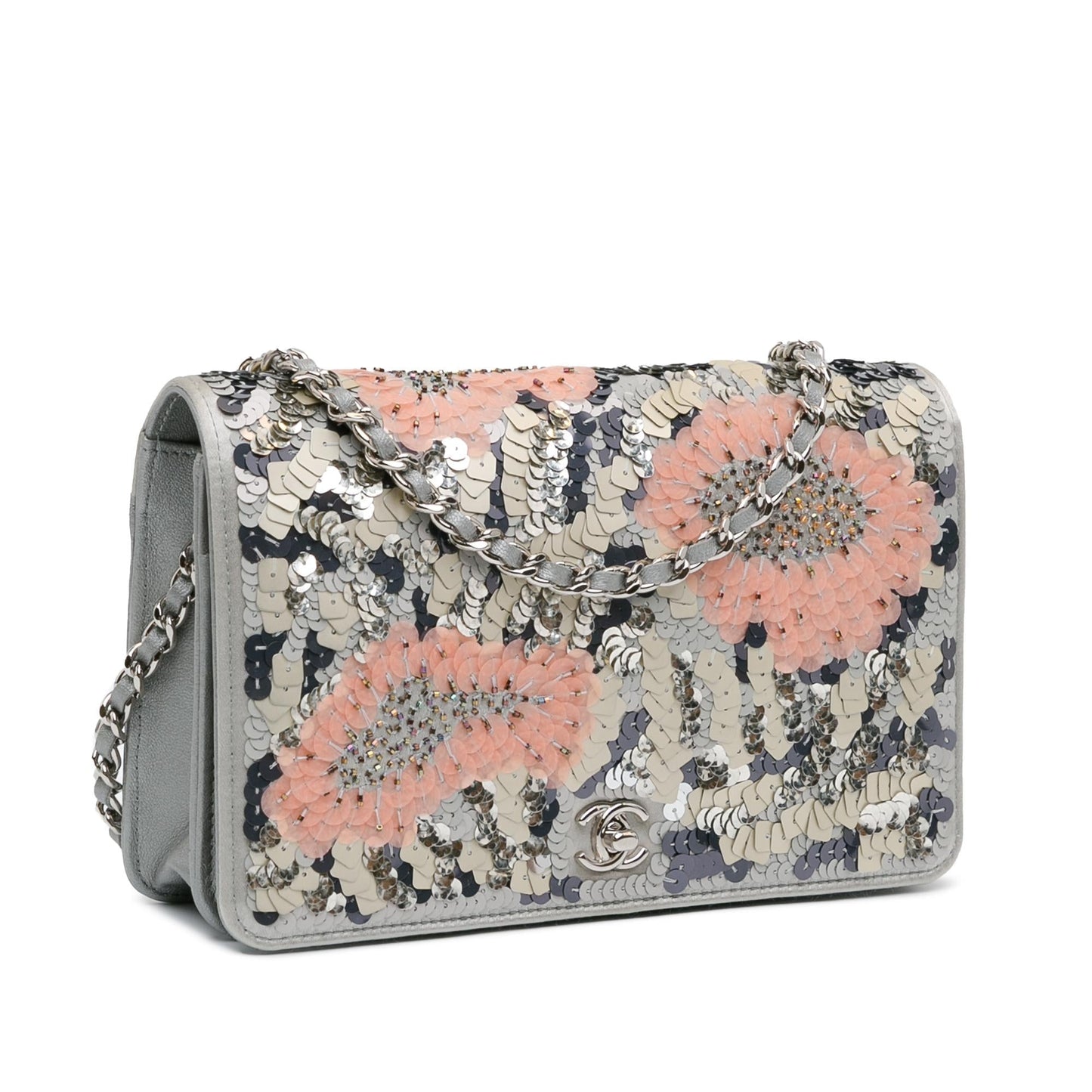 Chanel Flower Sequins Wallet On Chain (SHG-u3QW2r) Crossbody