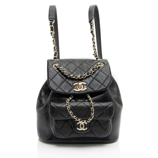Chanel Glazed Calfskin Duma Small Backpack