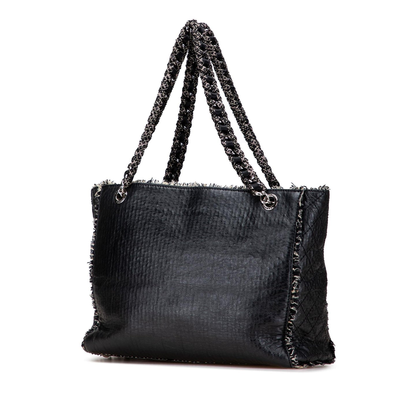 Chanel Glazed Calfskin Tweed Tweedy Shopping Tote