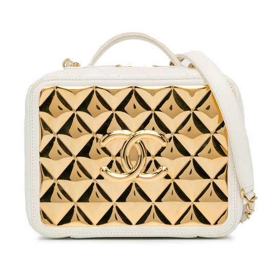 Chanel Golden Plate Vanity Case (SHG-B4IXoj) Handbag