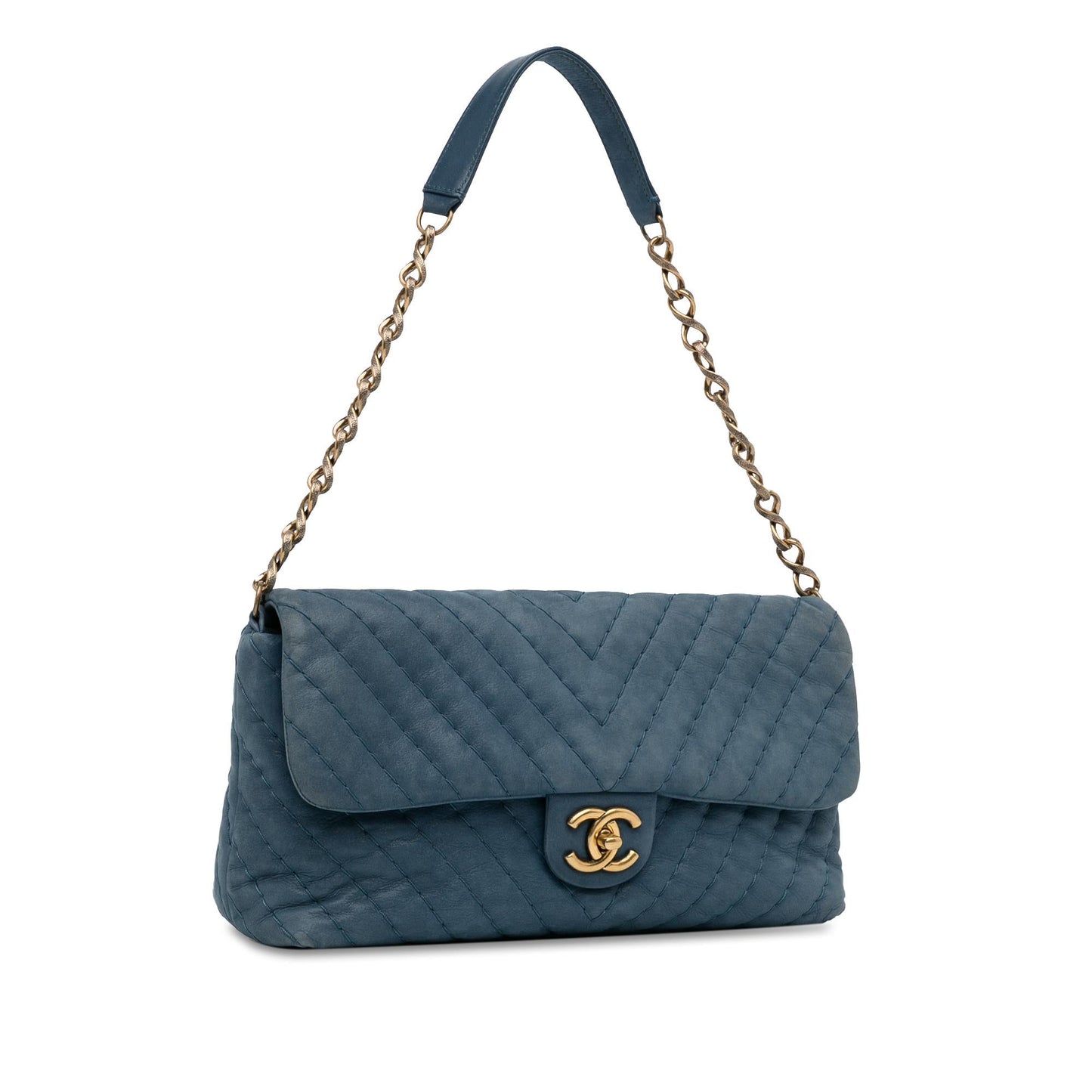 Chanel Jumbo Chevron Iridescent Surpique Flap (SHG-w8I8Ii) Shoulder Bag