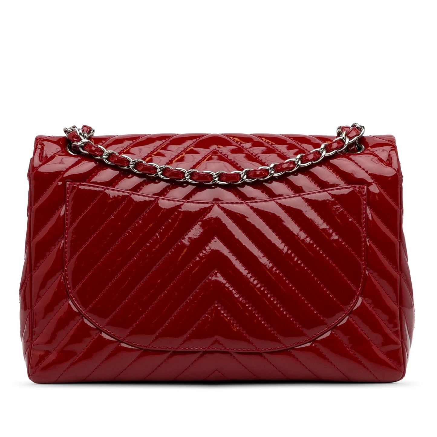 Chanel Jumbo Chevron Patent Single Flap (SHG-8b5izz) Shoulder Bag