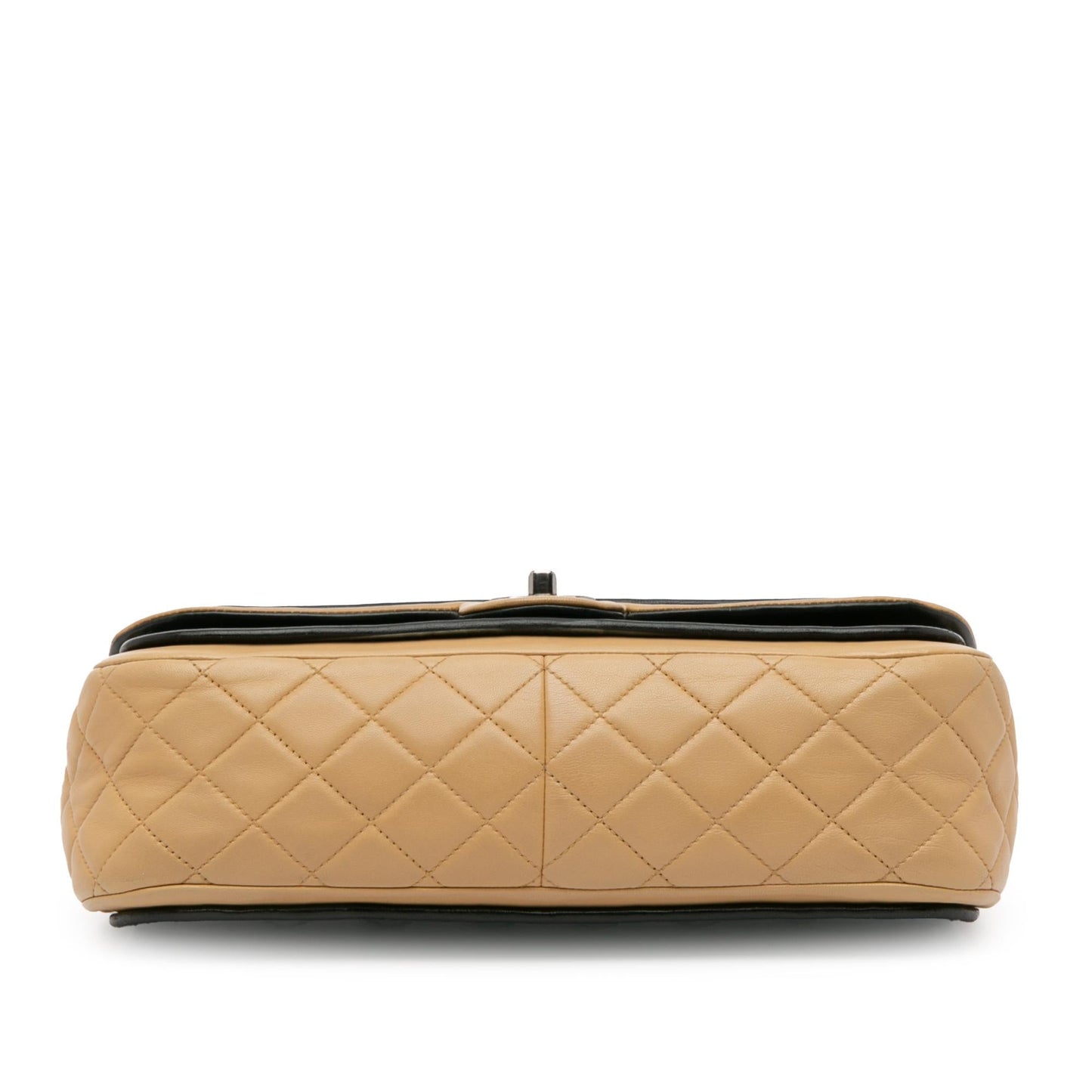 Chanel Jumbo Classic Bicolor Lambskin Twist Flap (SHG-8KW5ON) Shoulder Bag