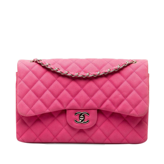Chanel Jumbo Classic Caviar Double Flap (SHG-AaClhK) Shoulder Bag