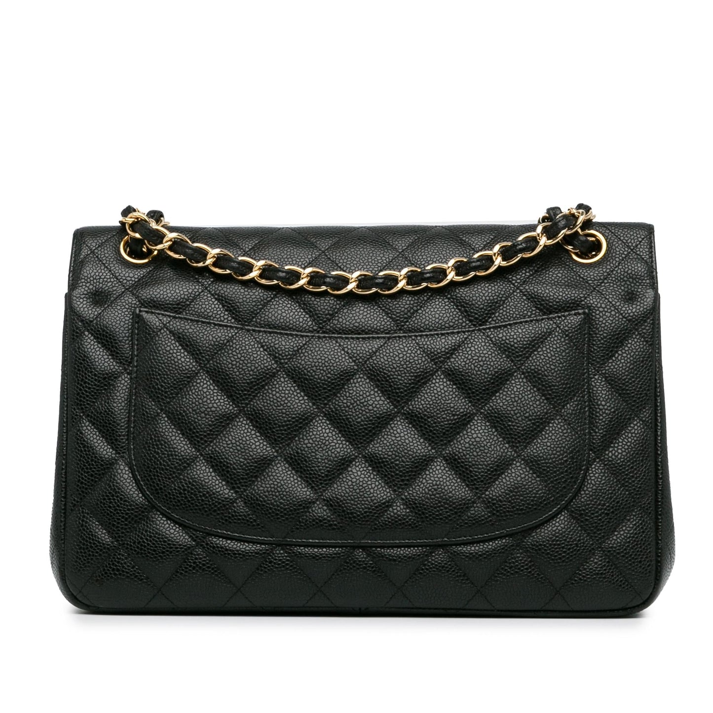Chanel Jumbo Classic Caviar Double Flap (SHG-sybvnq) Shoulder Bag