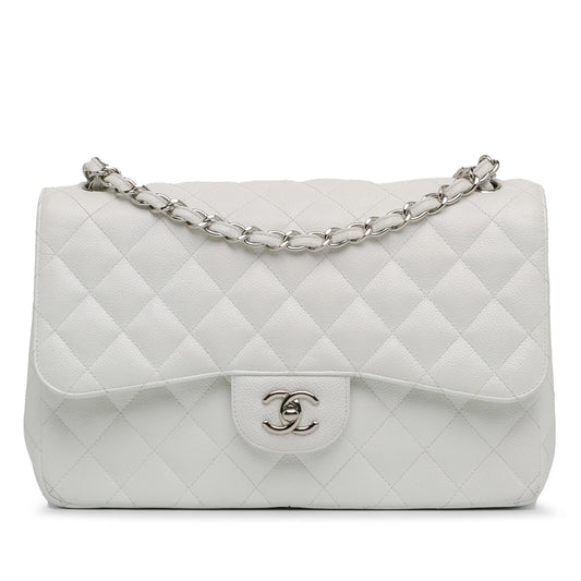 Chanel Jumbo Classic Caviar Double Flap (SHG-2x97Of) Shoulder Bag