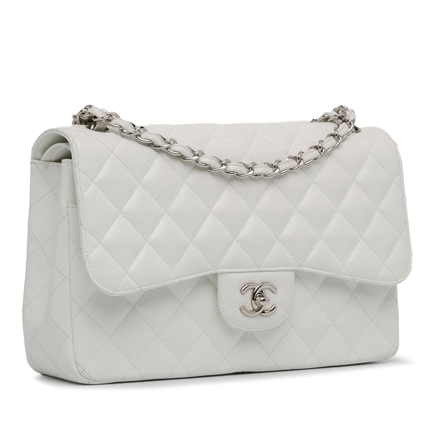 Chanel Jumbo Classic Caviar Double Flap (SHG-2x97Of) Shoulder Bag