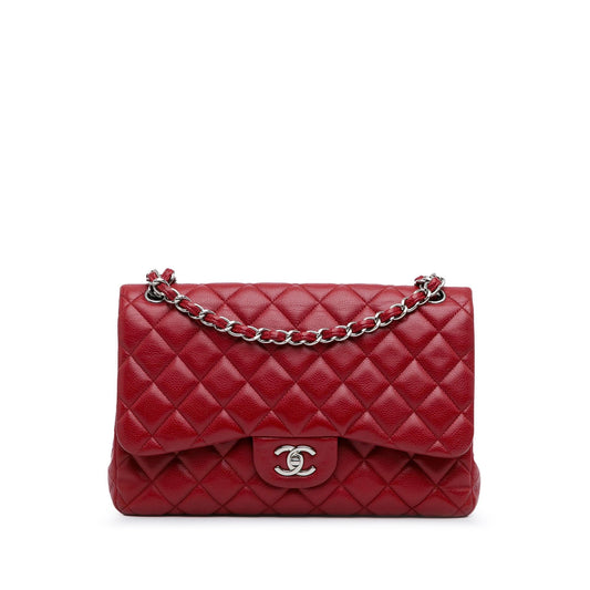 Chanel Jumbo Classic Caviar Double Flap (SHG-gVBzob) Shoulder Bag