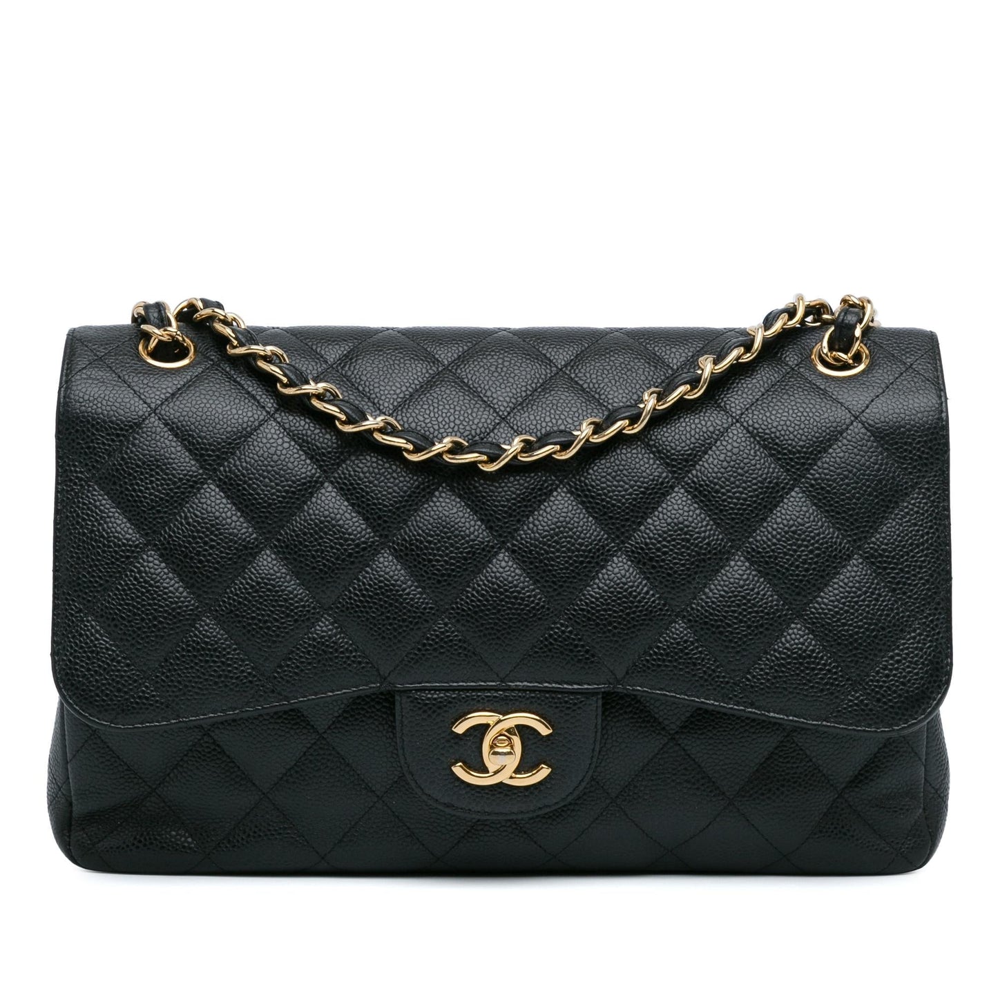 Chanel Jumbo Classic Caviar Double Flap (SHG-DrtEqA) Shoulder Bag