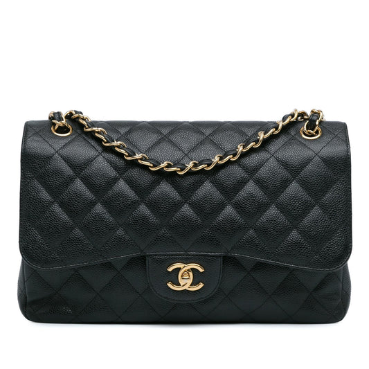 Chanel Jumbo Classic Caviar Double Flap (SHG-DrtEqA) Shoulder Bag