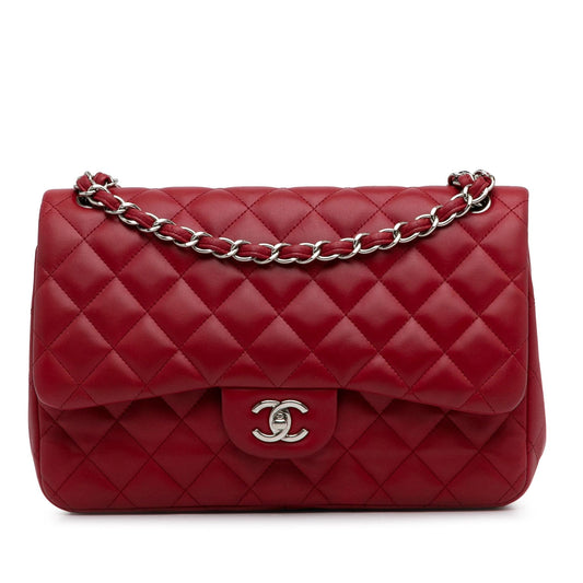 Chanel Jumbo Classic Lambskin Double Flap (SHG-EMzWHY) Shoulder Bag