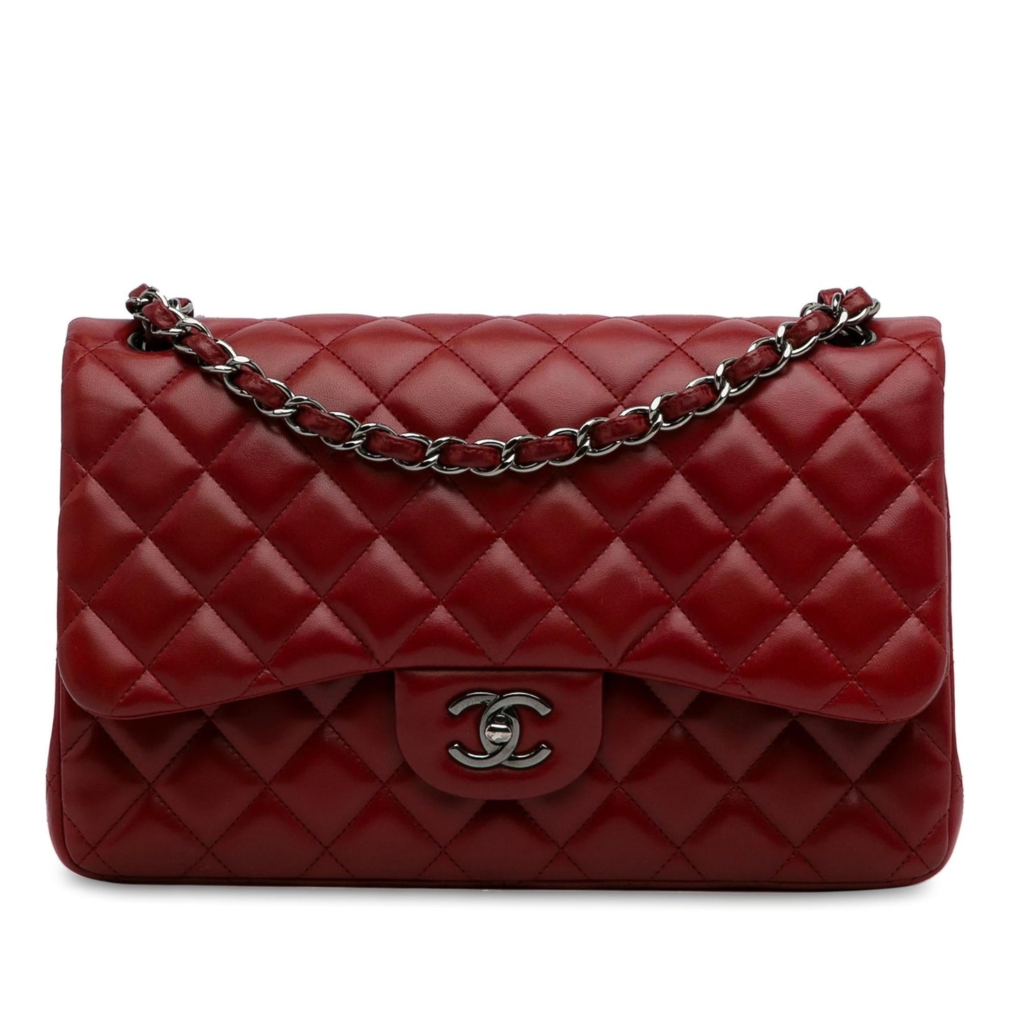 Chanel Jumbo Classic Lambskin Double Flap (SHG-vya5tL) Shoulder Bag