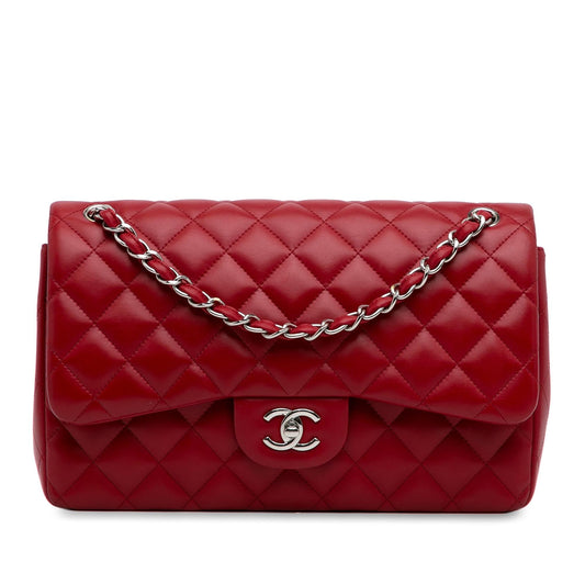 Chanel Jumbo Classic Lambskin Double Flap (SHG-47eMtg) Shoulder Bag