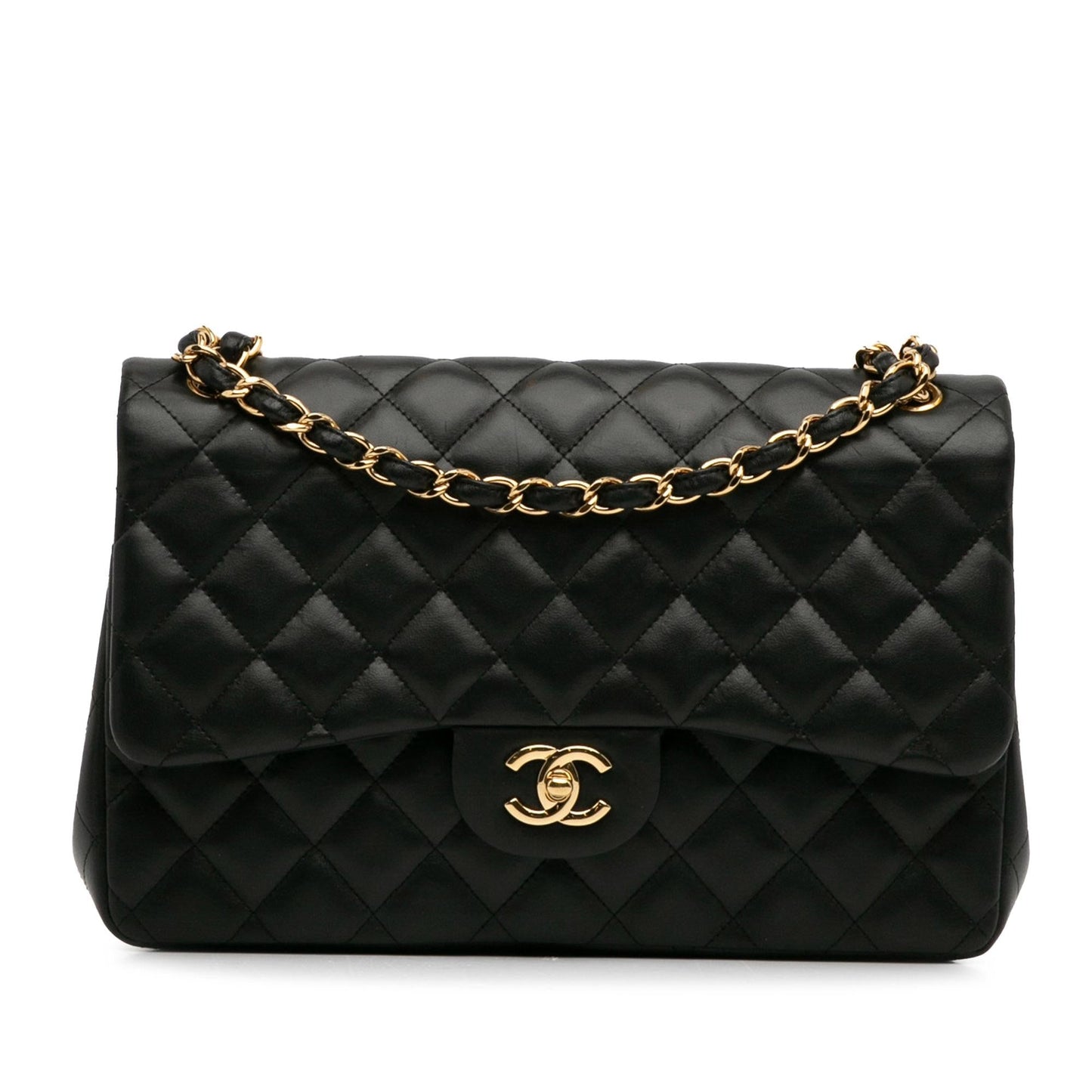 Chanel Jumbo Classic Lambskin Double Flap (SHG-IxfEjr) Shoulder Bag