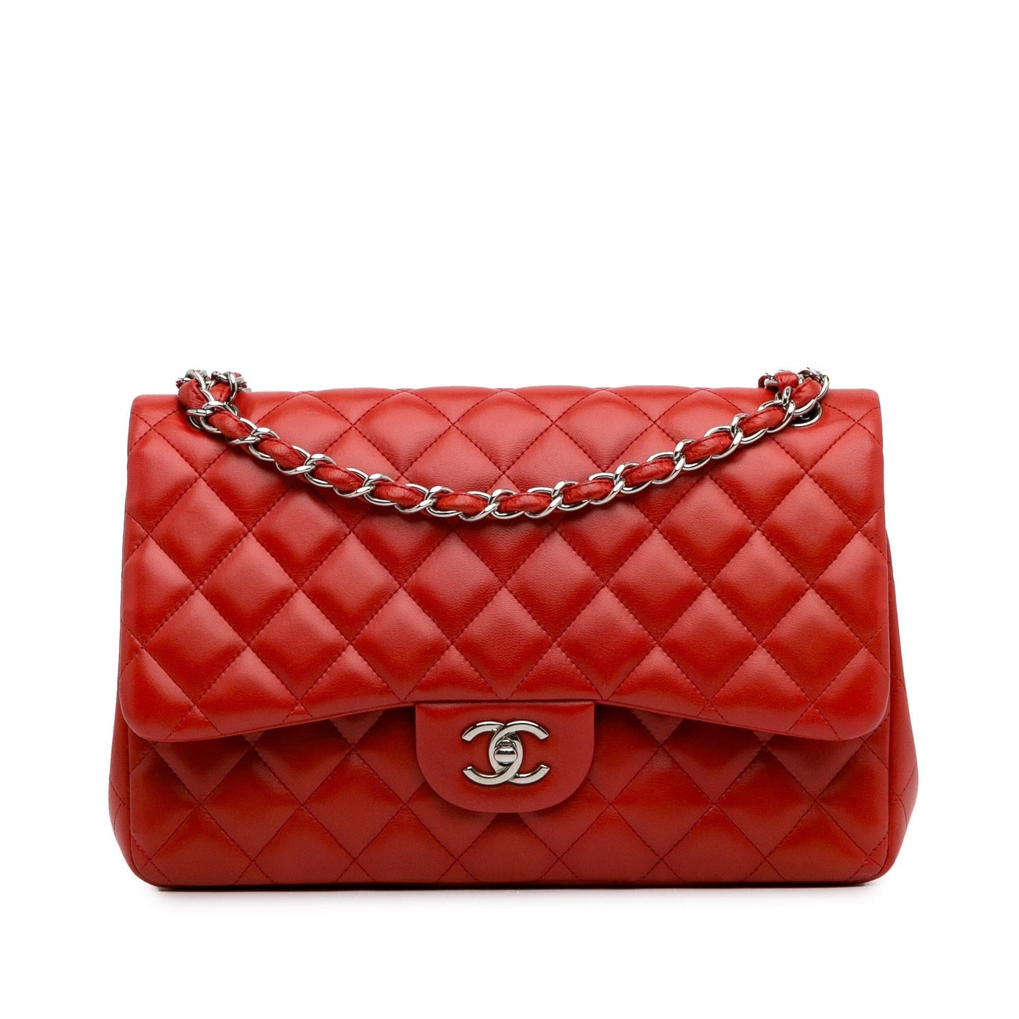 Chanel Jumbo Classic Lambskin Double Flap (SHG-sHONkT) Shoulder Bag