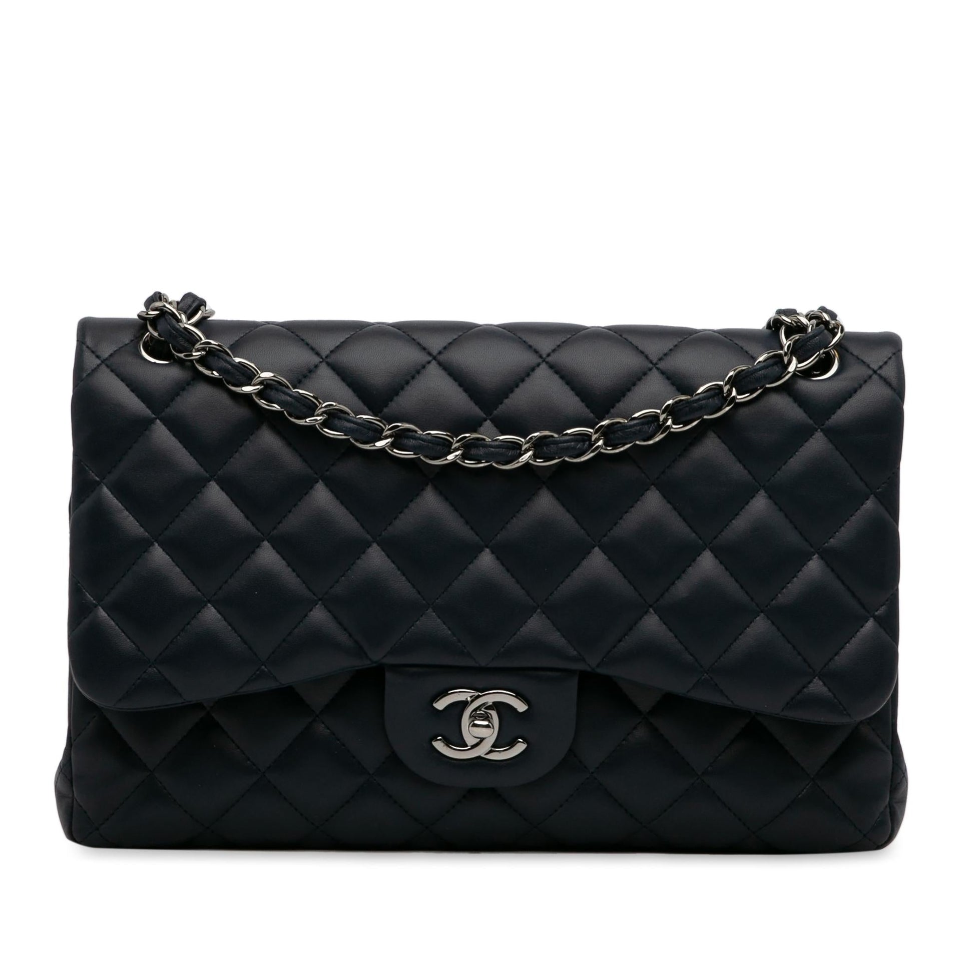 Chanel Jumbo Classic Lambskin Double Flap (SHG-6ybnBt) Shoulder Bag