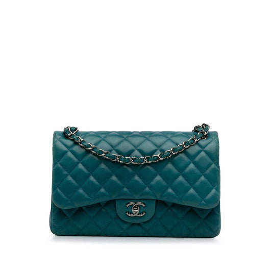 Chanel Jumbo Classic Lambskin Double Flap (SHG-UbnuTf) Shoulder Bag