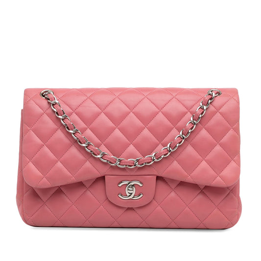 Chanel Jumbo Classic Lambskin Double Flap (SHG-5so0eX) Shoulder Bag
