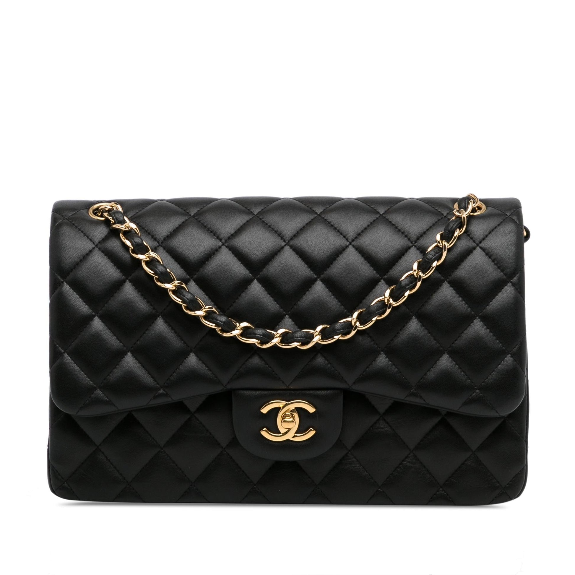 Chanel Jumbo Classic Lambskin Double Flap (SHG-9p8KiG) Shoulder Bag