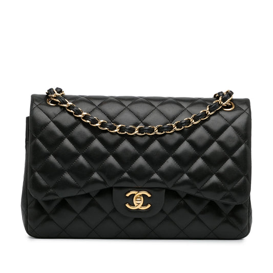 Chanel Jumbo Classic Lambskin Double Flap (SHG-yj9hwp) Shoulder Bag