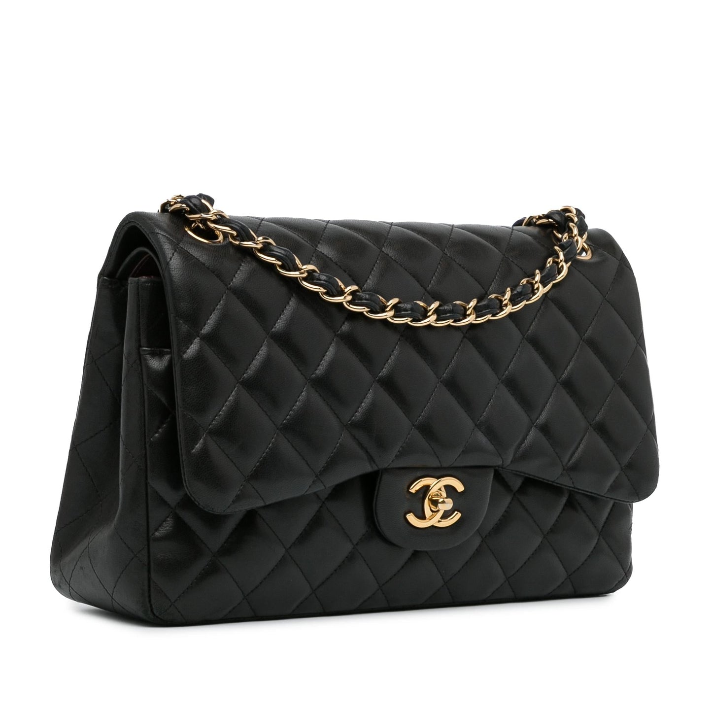 Chanel Jumbo Classic Lambskin Double Flap (SHG-yj9hwp) Shoulder Bag