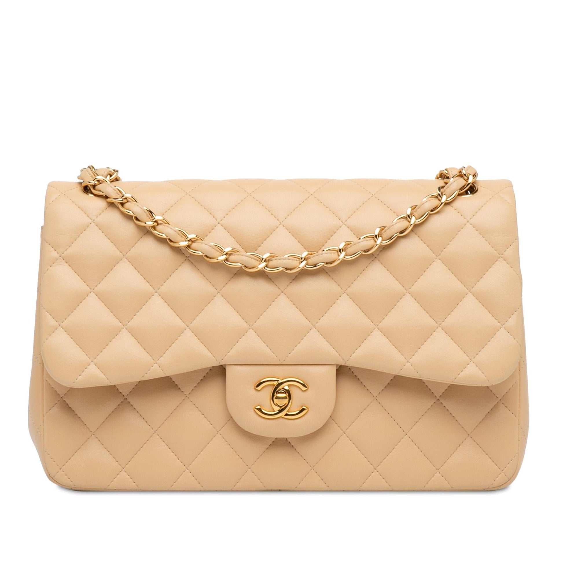 Chanel Jumbo Classic Lambskin Double Flap (SHG-evy6Et) Shoulder Bag