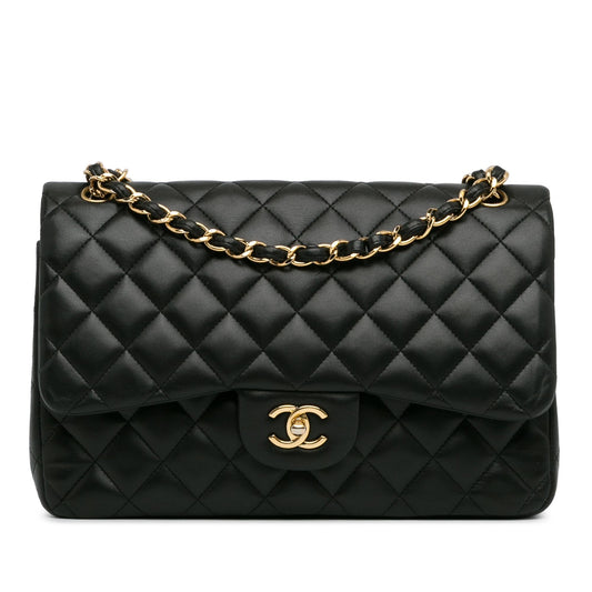Chanel Jumbo Classic Lambskin Double Flap (SHG-DIrJtq) Shoulder Bag