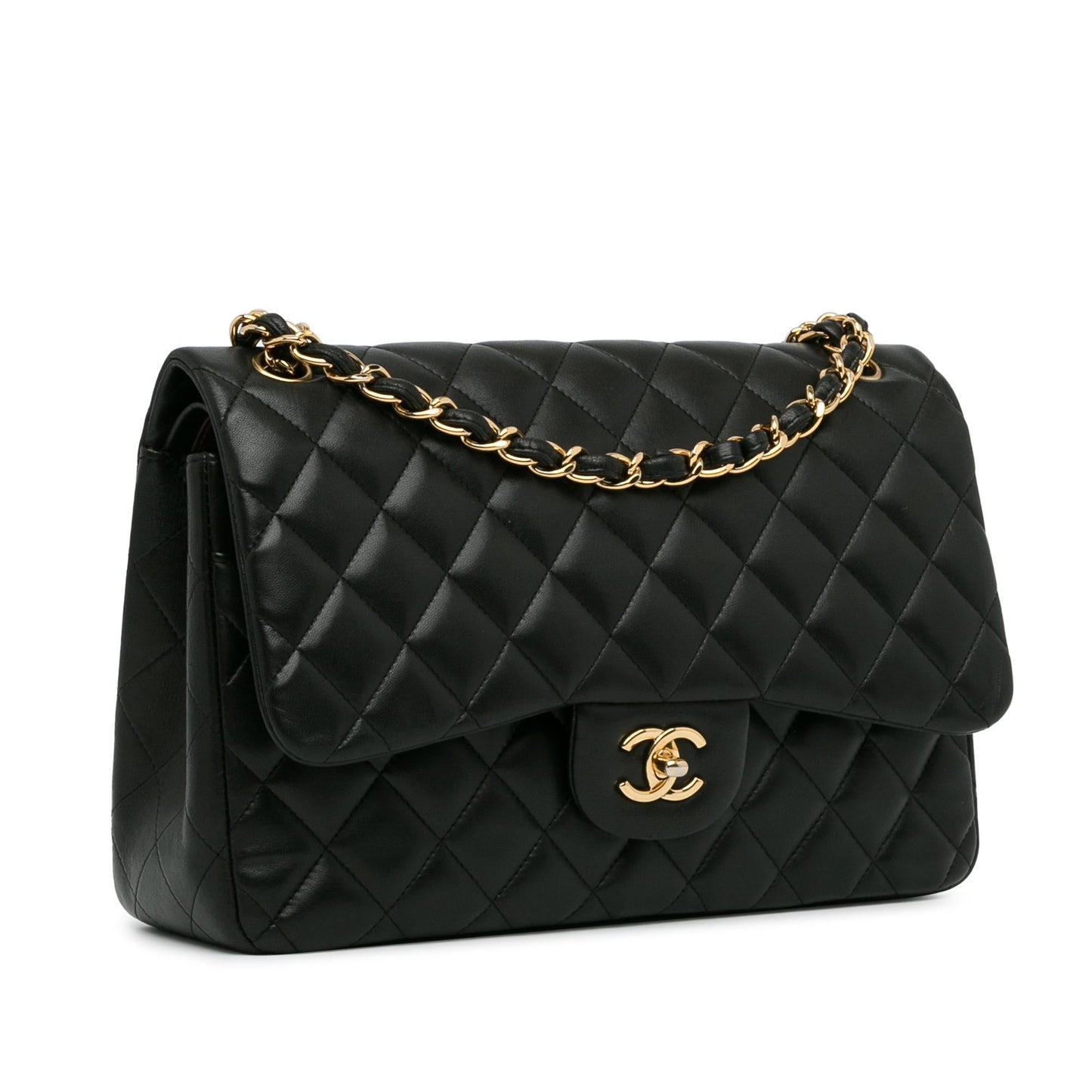 Chanel Jumbo Classic Lambskin Double Flap (SHG-DIrJtq) Shoulder Bag