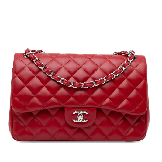 Chanel Jumbo Classic Lambskin Double Flap (SHG-TnikLT) Shoulder Bag