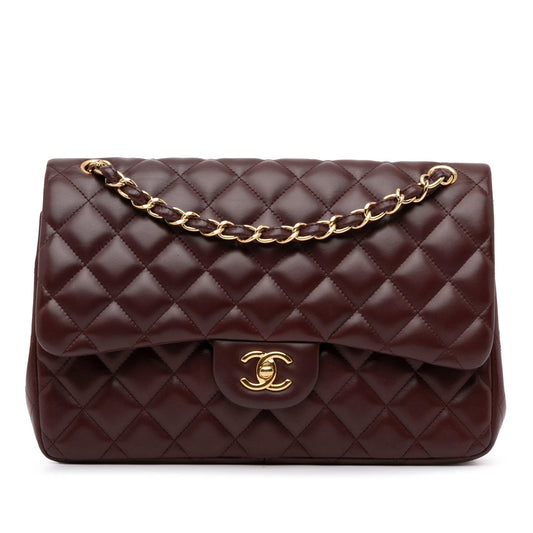 Chanel Jumbo Classic Lambskin Double Flap (SHG-osJRK4) Shoulder Bag