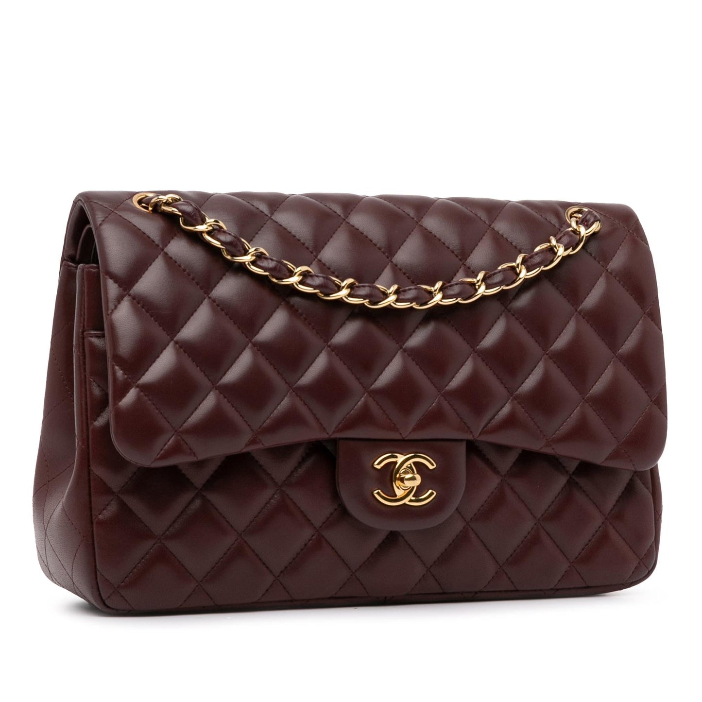 Chanel Jumbo Classic Lambskin Double Flap (SHG-osJRK4) Shoulder Bag
