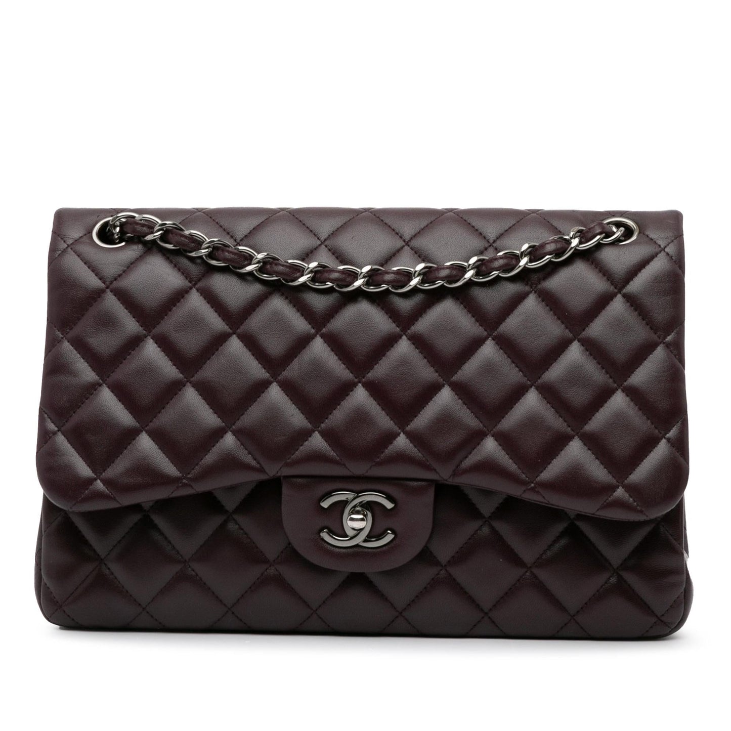 Chanel Jumbo Classic Lambskin Double Flap (SHG-rIFMOP) Shoulder Bag