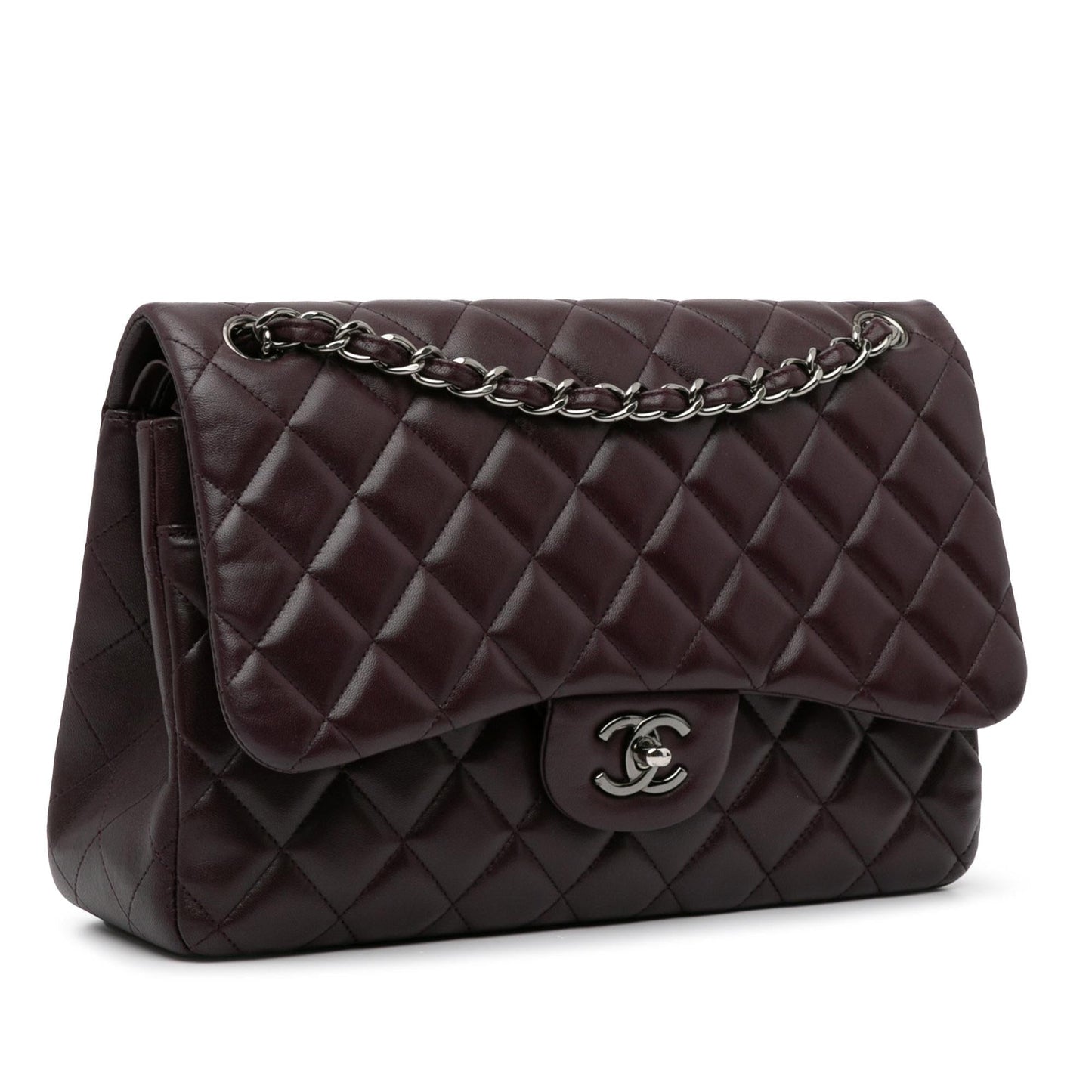 Chanel Jumbo Classic Lambskin Double Flap (SHG-rIFMOP) Shoulder Bag