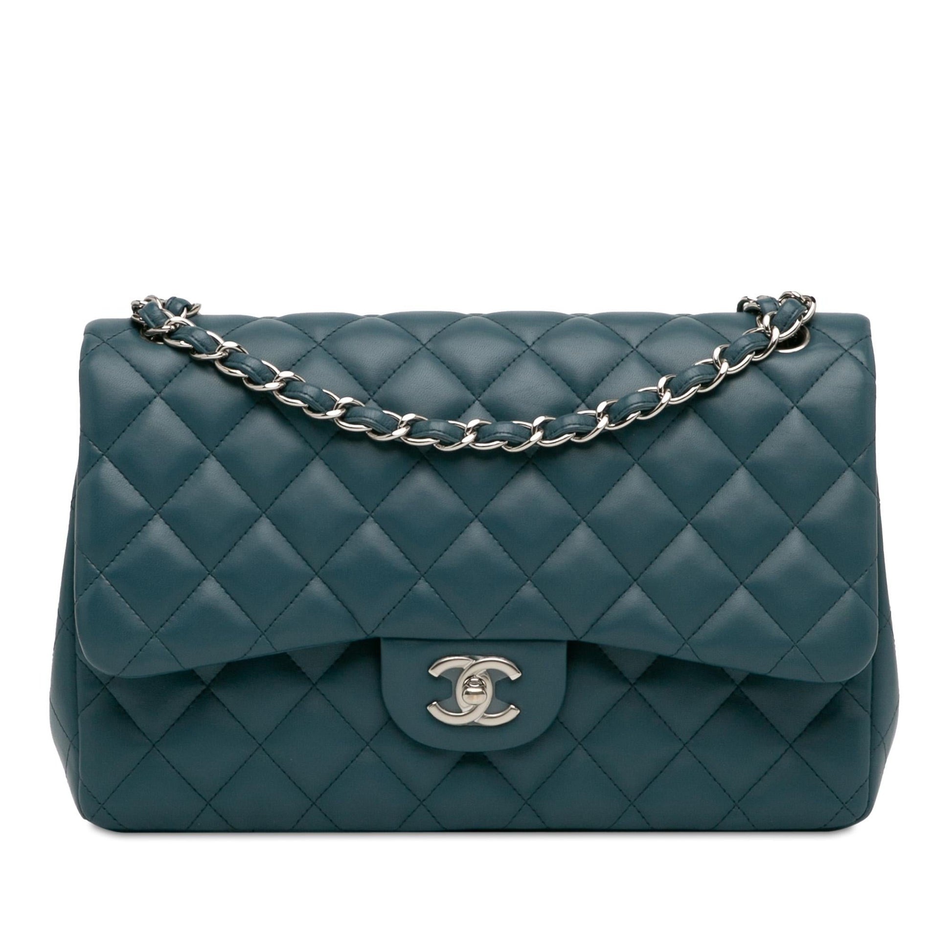 Chanel Jumbo Classic Lambskin Double Flap (SHG-ahjfnw) Shoulder Bag