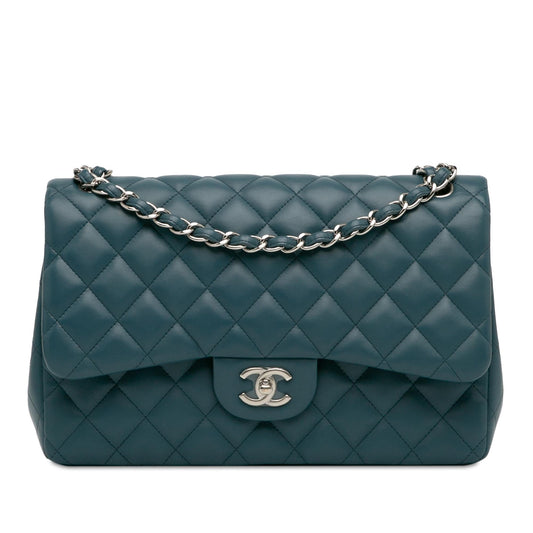 Chanel Jumbo Classic Lambskin Double Flap (SHG-ahjfnw) Shoulder Bag