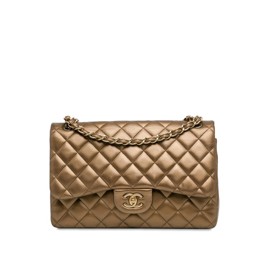 Chanel Jumbo Classic Lambskin Double Flap (SHG-hZQv8E) Shoulder Bag