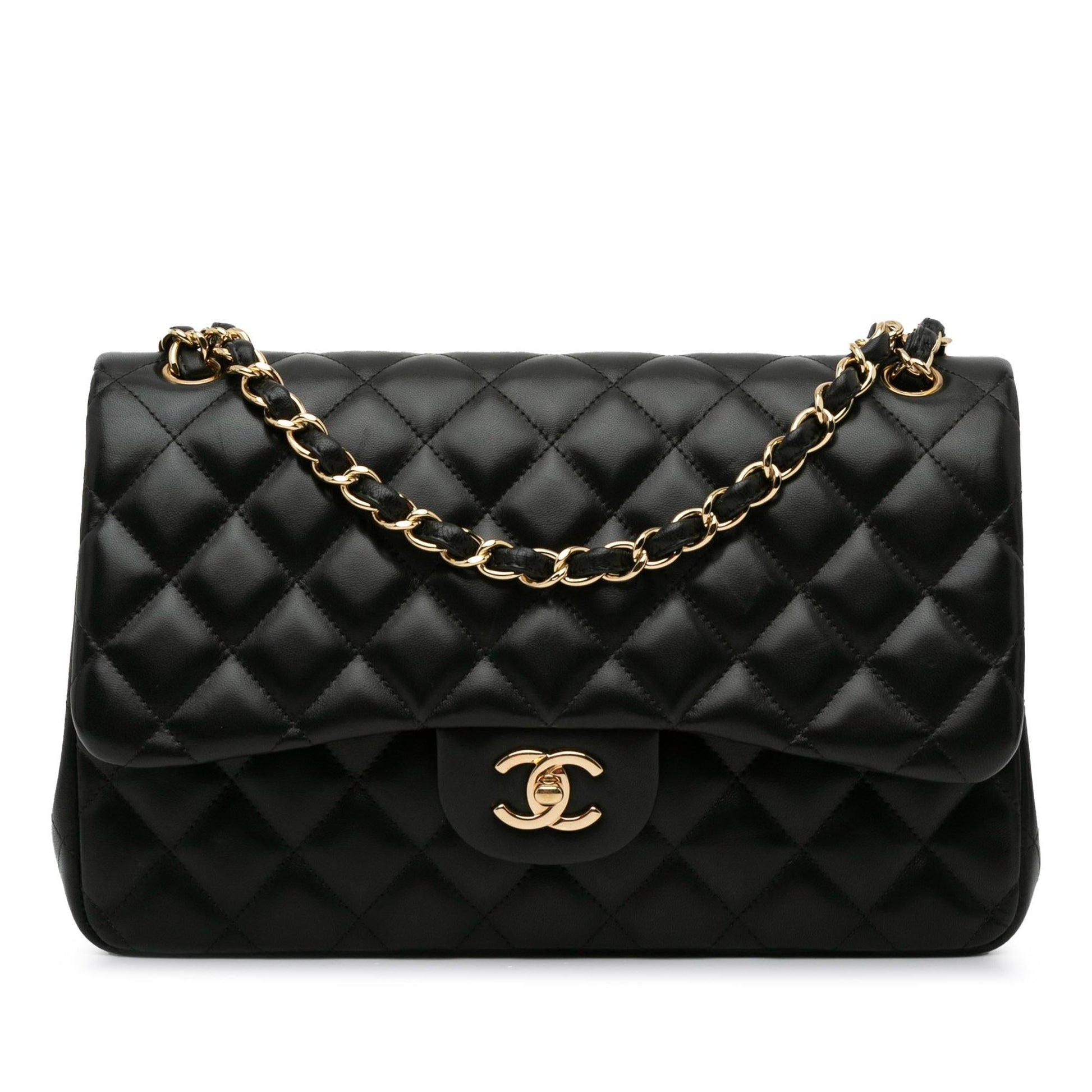 Chanel Jumbo Classic Lambskin Double Flap (SHG-0LaKgj) Shoulder Bag