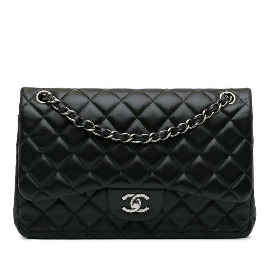 Chanel Jumbo Classic Lambskin Double Flap (SHG-ucgxXa) Shoulder Bag