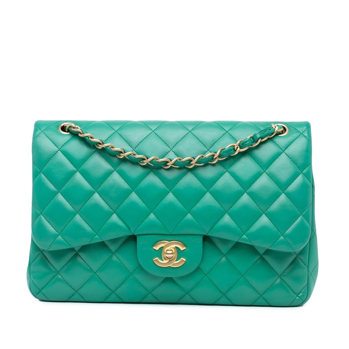 Chanel Jumbo Classic Lambskin Double Flap (SHG-cFUSok) Shoulder Bag