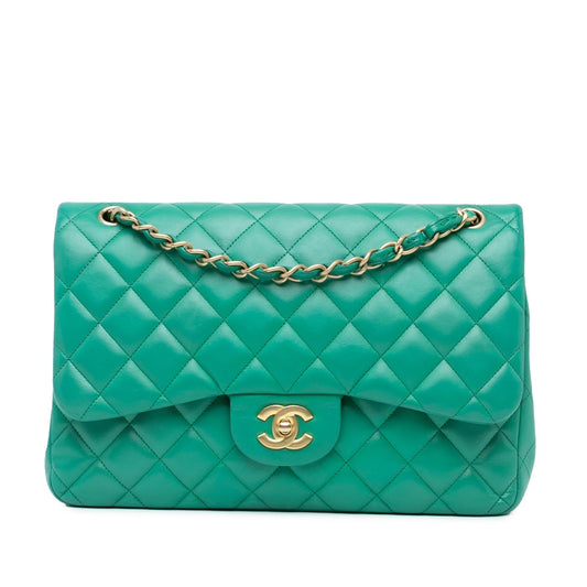 Chanel Jumbo Classic Lambskin Double Flap (SHG-cFUSok) Shoulder Bag