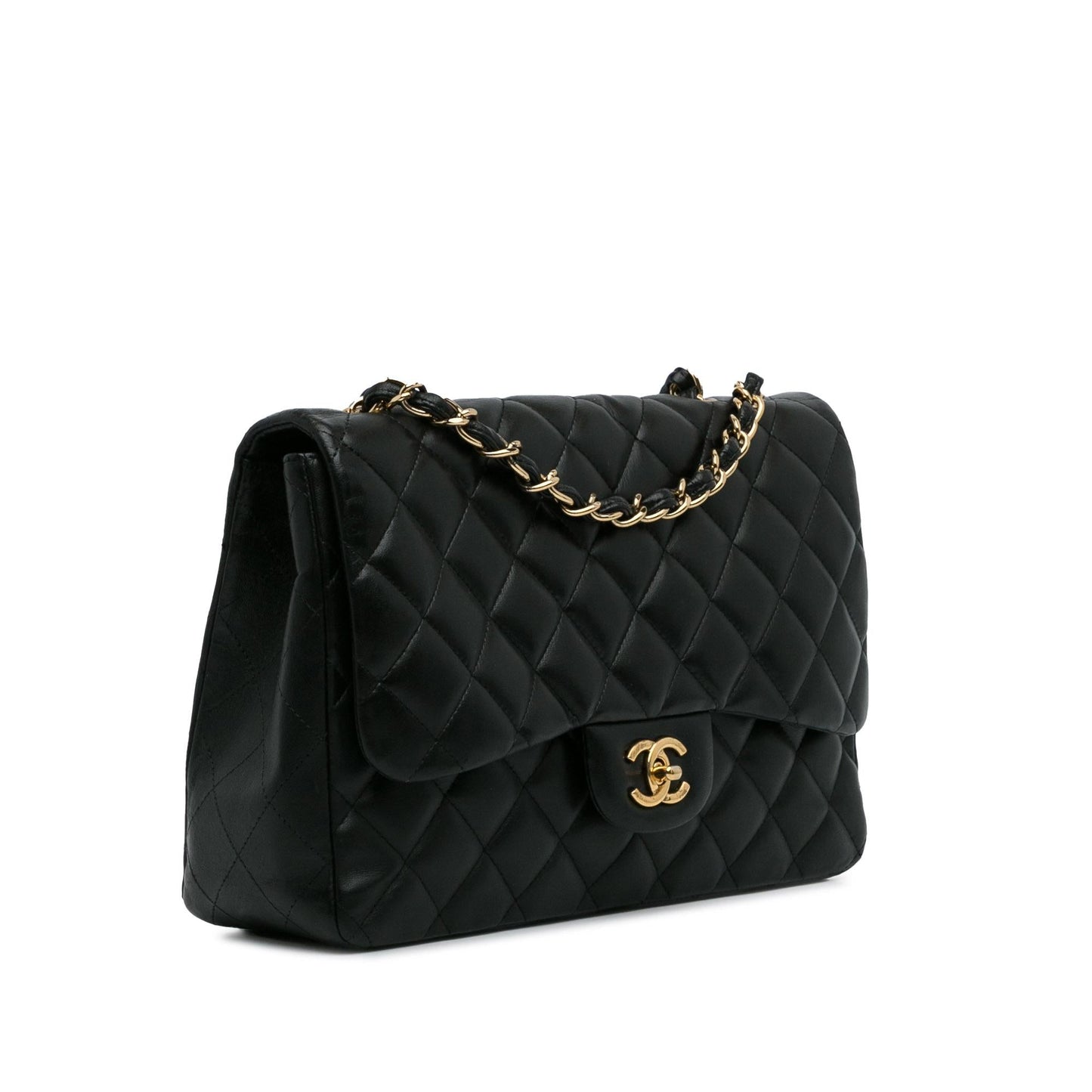 Chanel Jumbo Classic Lambskin Single Flap Bag (SHG-9yqInb)