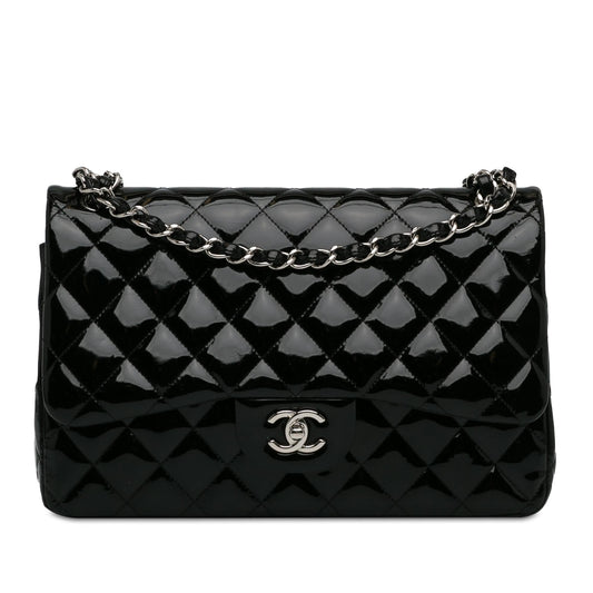 Chanel Jumbo Classic Patent Double Flap (SHG-JL2ojZ) Shoulder Bag