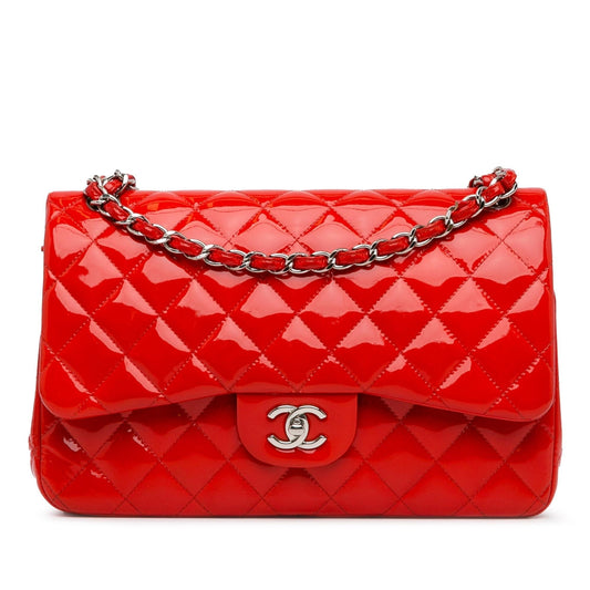 Chanel Jumbo Classic Patent Double Flap (SHG-Pg0nJy) Shoulder Bag