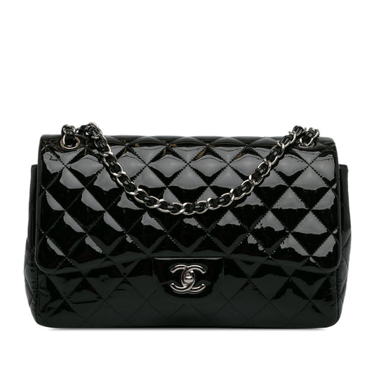 Chanel Jumbo Classic Patent Double Flap (SHG-N1UTHV) Shoulder Bag
