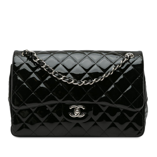 Chanel Jumbo Classic Patent Double Flap (SHG-gJqseL) Shoulder Bag