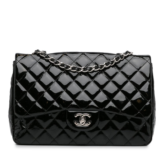 Chanel Jumbo Classic Patent Single Flap (SHG-0iRSAh) Shoulder Bag