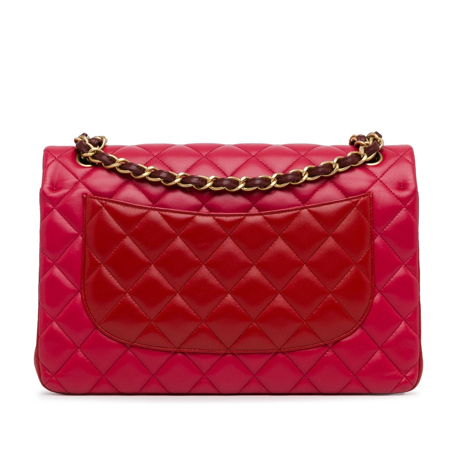 Chanel Jumbo Classic Tricolor Lambskin Double Flap (SHG-2yyCBu) Shoulder Bag