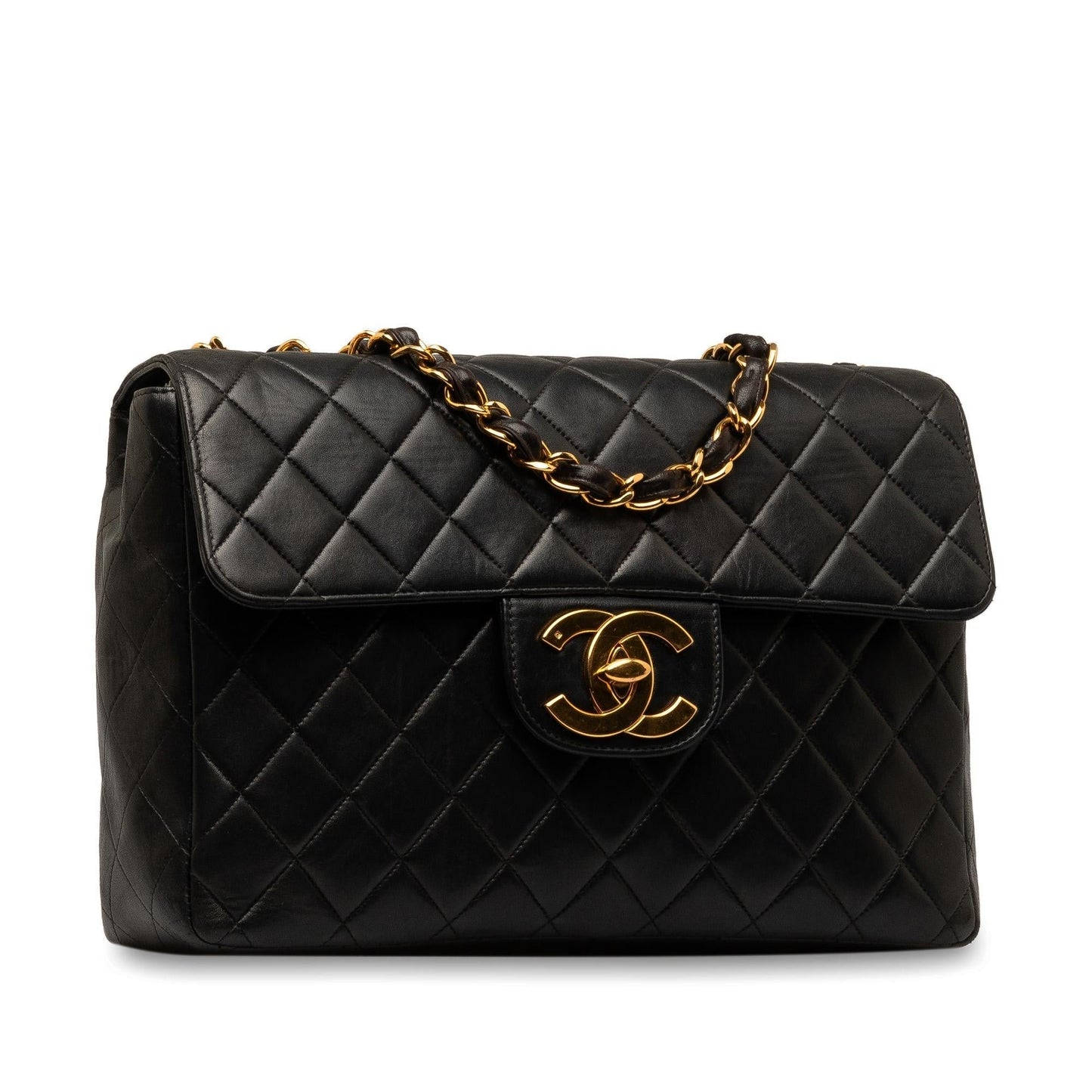 Chanel Jumbo XL Classic Lambskin Single Flap (SHG-cqY9eg) Shoulder Bag