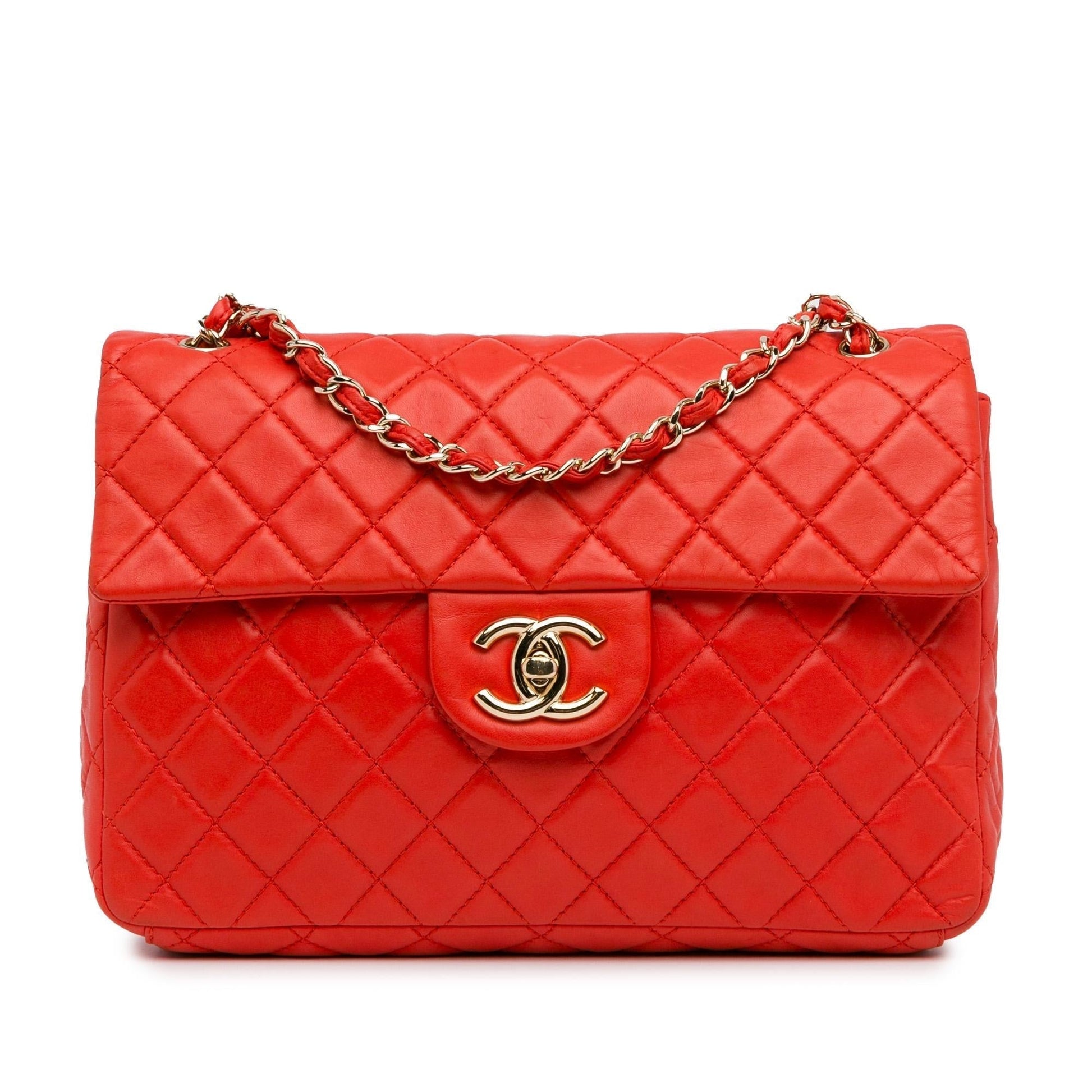 Chanel Jumbo XL Classic Lambskin Single Flap (SHG-VP2NPO) Shoulder Bag