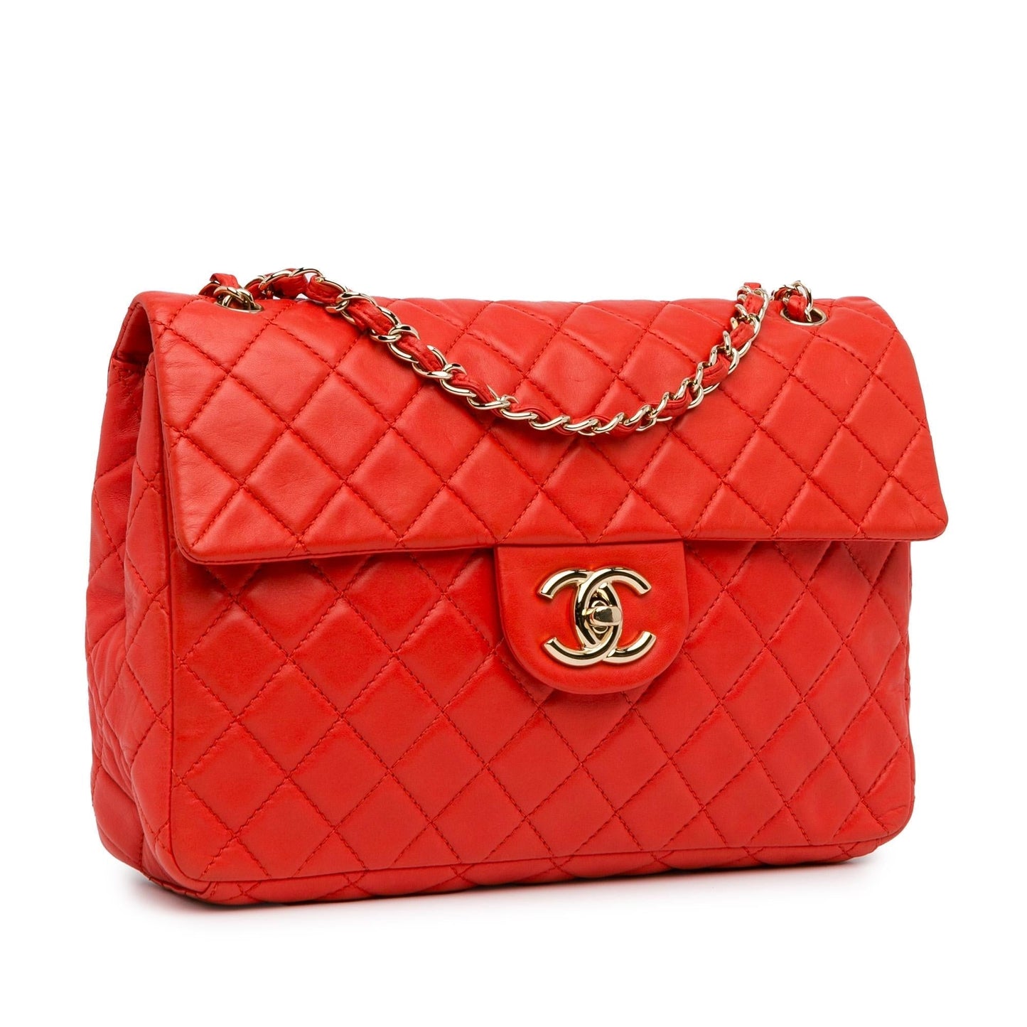 Chanel Jumbo XL Classic Lambskin Single Flap (SHG-VP2NPO) Shoulder Bag